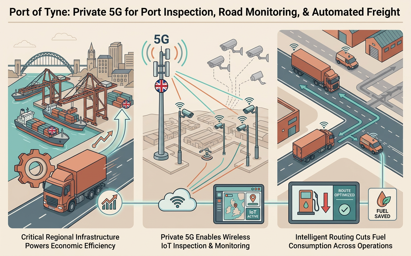 Port Automation Technology: Private 5G at the Port of Tyne | Aerix